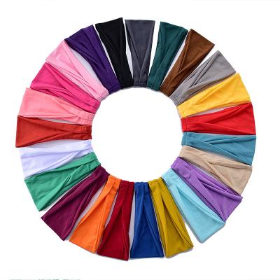 China High Quality Breathable Colorful Custom Head Band Logo Sweatbands Universal Sports Headbands For Makeup for sale