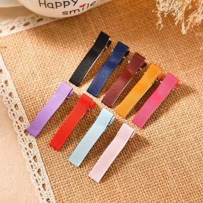 China Decoration High Quality Ribbon Grosgrain Alligator Clip Bow Hair Clips Diy Alligator Hair Clips Accessories for sale