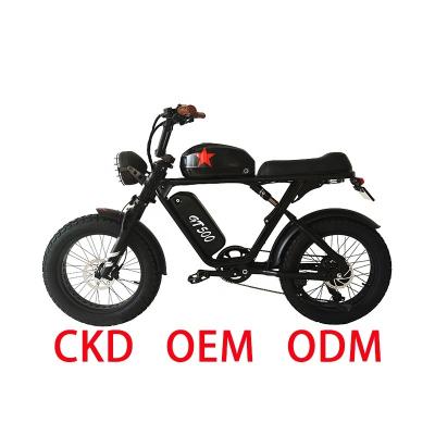 China New 20 inch fat tire snow tire steel electric bicycle mountain ebike electric mountain bike exclusive electric citybike part for sale