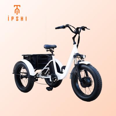 China Fat Tire Aluminum Alloy Household Cargo Bike Electric Bicycle Three-Wheeled Adult High Quality Fast Food Three-Wheeled Delivery for sale