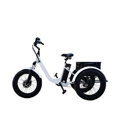 China Aluminum alloy 20inch 500W 750w 1000W front motor e-tire bicycle fat tire electric tricycle ebike three wheel fat tricycle other electric bike for sale