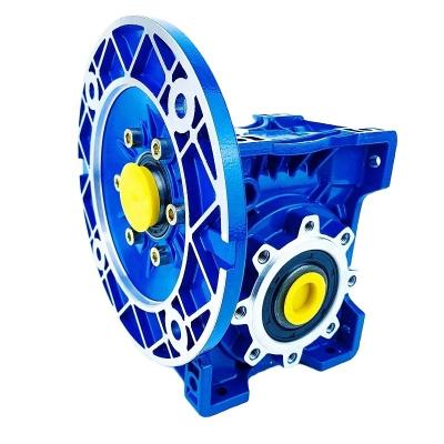 China Hotels NMRV 025 030 075 90 Degree Gearbox 1:100 Ratio Right Angle Helical Worm Gear Reducer Gearbox Cycloidal Gearbox for sale