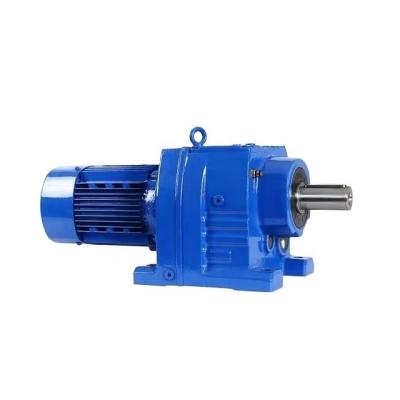 China Hotels gear reducer yeduc R series gearbox R67 R77 R87 coaxial helical gear motor speed reducer for sale