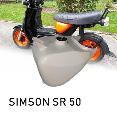 China SR50 SD50 Motorcycle Cafe Racer Gasbehalter 3 Wheel Gas Petrol Waterproof Fuel Tank For Motorrad Simson SR50 SD50 for sale