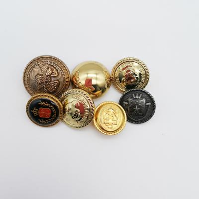 China High Quality Hot Selling Nickel Free Metal Shirt Coat Military Custom Fabrics Buttons for sale