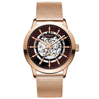 China Power Reserve Fancy Mechanical Watches Complete Brand Luxury Mens Watches Stainless Steel Skeleton Automatic Wrist Watch for sale