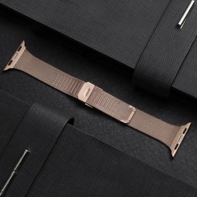 China For Apple Watch Rose Gold Mesh Band High Quality For Apple Watch Size 38mm 40mm for sale