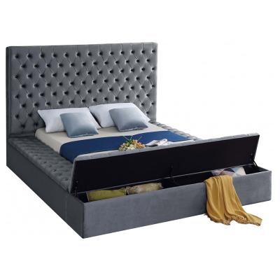 China Other Modern minimalist style designer home furniture bedroom set Nordic twin king bed extra large storage bed frame can be customized for sale