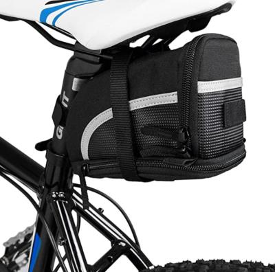 China Polyester Customized Popular Amazon Bicycle Saddle Bag Seat Bag Polyester Bicycle Bag for sale