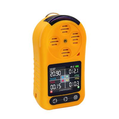 China 4 in 1 gas detector alarm multi gas monitor for o2 ch4 co h2s portable gas detector with LCD zu verkaufen