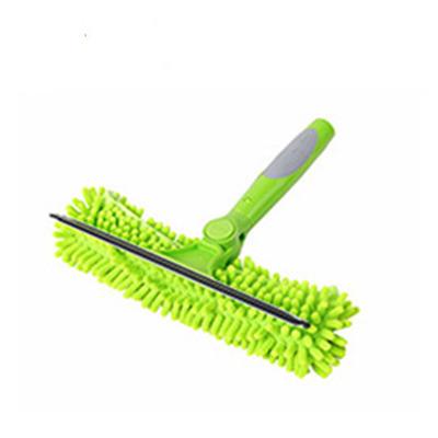 China Viable With Cloth Microfiber Wiper Picosecond Window Snow Scraper Telescopic Squeegee Cleaning Brush for sale