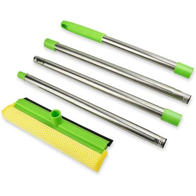 China Disposable Adjustable Long Handle Squeegee Window Cleaning Squeegee Floor Cleaning Brush for sale