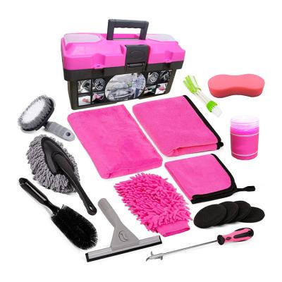 China Car Detailing Stripper Car Cleaning Clean Tool Kit Price Portable Car Interior And Exterior Car Washing Kit Tool Set Wholesale Car for sale