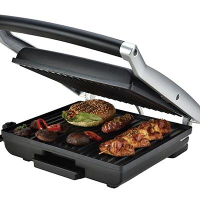 China Large Non-Stick Outdoor Electric Contact Grill With Manual Lock for sale