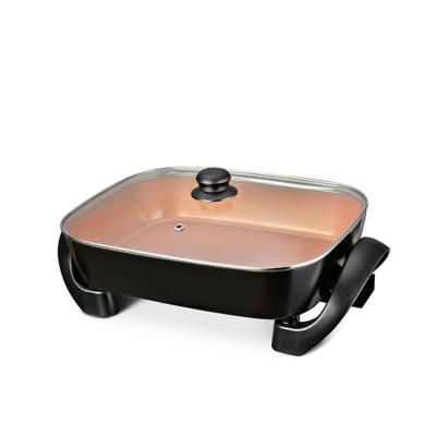 China 16*11 Sustainable Advance Pan Square Electric Skillet Nonstick Electric Frying for sale