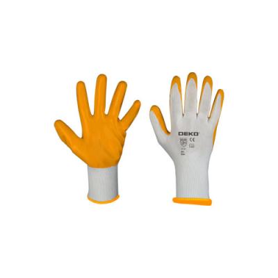 China DEKO DKM0501-9IN Non-slip Polyester Shell Nitrile Coated Nitrile Gloves Grade: 2121 Personal Protective Equipment for sale