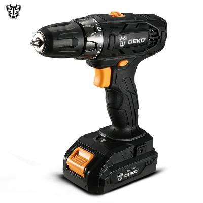 China LED Worklight DEKO GCD20DU5 SET3 18V Cordless Drill Screwdriver Power Driver With 2-Speed ​​Electric Machine Tools For DC Lithium-ion Battery for sale