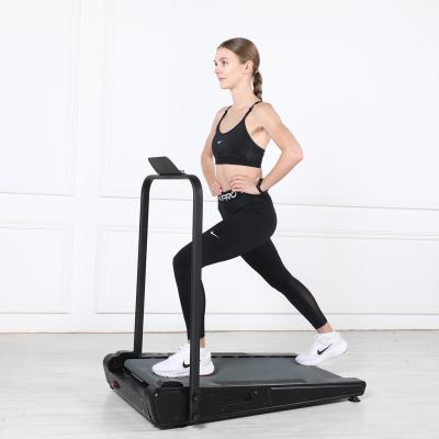 China Home Smart Fitness Exercise Treadmill Running Walking Pad LED Display multi function portable running machine with handle for sale