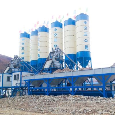 China Building Material Shops HZS75 Factory Concrete Plant Hopper Automatic Type Concrete Batching Price for sale