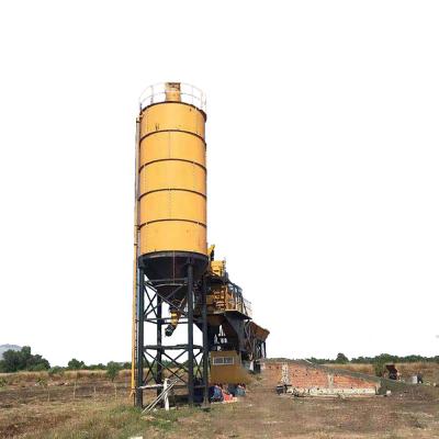 China Building material stores low price mobile concrete mixing plant high efficiency 50m3/h turbo pan mixing plant in india for sale