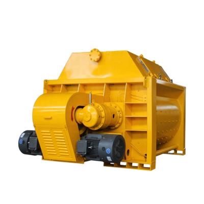 China Building Material Stores Heavy Duty Concrete Mixer Js1000 Full Automatic Industrial Stationary Twin Shaft for sale