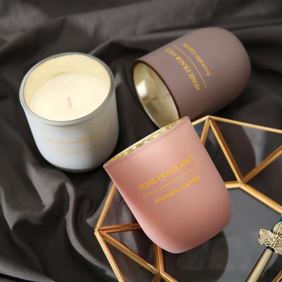 China Romantic Cylindrical Wax Candle Scented Scented Soy Candle Home Furnishings Scented Candle for sale