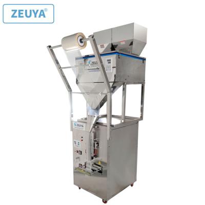 China 1000G/2000G Vertical Dual Station GARMENT Filling and Return Sealing Machine for Partical and Poweder Filling and Sealing for sale