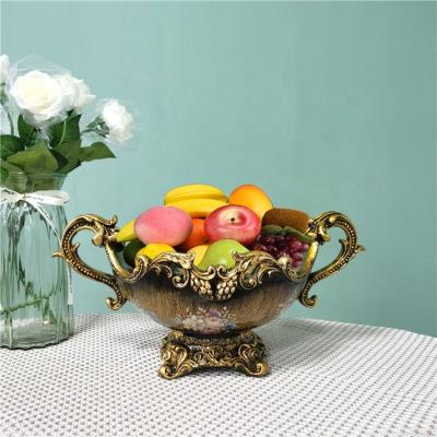 China Europe China Factory Antique Bronze Color Fruit Bowl Basket Banana Holder for sale