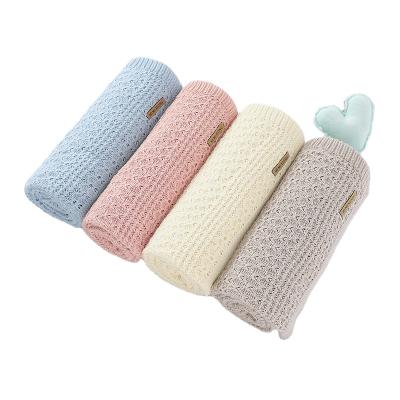 China Anti-pilling Custom Newborn Baby Knitted Mimixiong Muslin Wrap Blanket Unisex Cheap Wholesale Baby Blankets Super Soft for sale