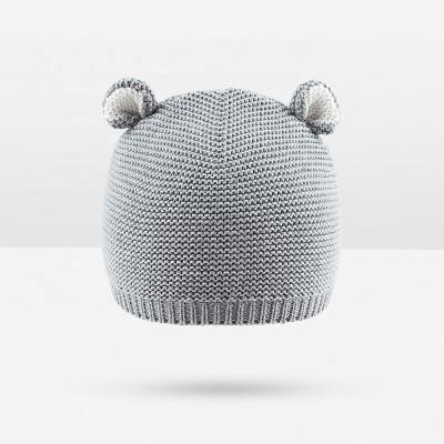 China breathable & Mimixiong Baby Cartoon Waterproof Custom Wholesale Cute Warm Winter Knitted Hat Knitted Baby Kids Hat for sale