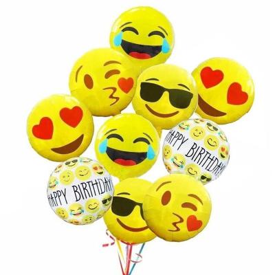 China Hot Selling Smile Face Foil Balloon 18inch Face Foil Balloon Face Foil Balloon For Party for sale