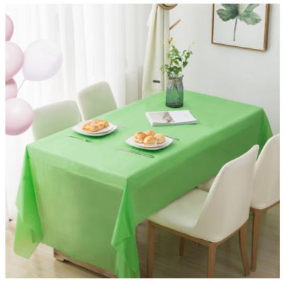 China Wholesale disposable plastic waterproof birthday party home office restaurant hotel tablecloths PEVA waterproof tablecloths for sale