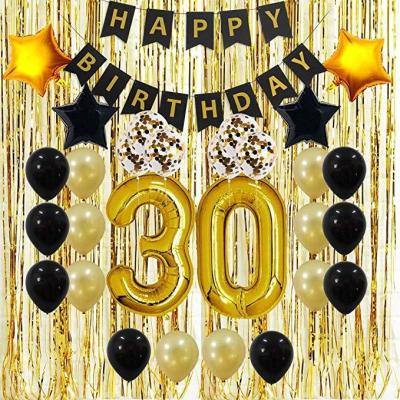 China Event and Party Decoration Suppliers Party 30th Fortieth Fiftieth Sixtieth Birthday Party Decorations Balloons Sets Decoration for sale