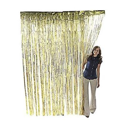 China Factory direct sales good quality light decoration foil fringe curtains 1*2M Matte /Bright for event party supplies for sale