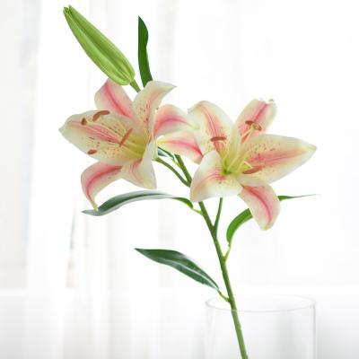 China Bulk Fashional Wholesale Real Touch Artificial Zantedeschia The Lily Flower Pu Tropical Lily Decoration Flower for sale