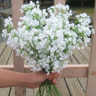 China Home Wedding Durable All Occasion 40cm Length Artificial Silk Material Babies Breath Flower for sale