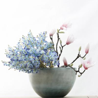 China Wedding/Yellow Floral Blue Flower Artificial Flower Sale Decoration Home Mini Small Home Hot Silk Decoration for sale