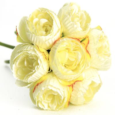 China Fashional peony decorative flower bouquet silk flower style6pc/bouquet wedding for sale