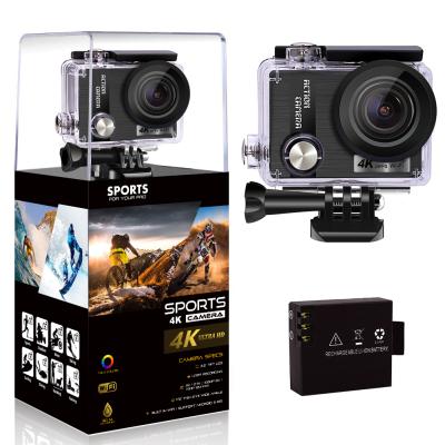 China Mini action camera best quality 4K waterproof/shockproof wifi with 30m ausek sports waterproof camera AT-Q7 for sale