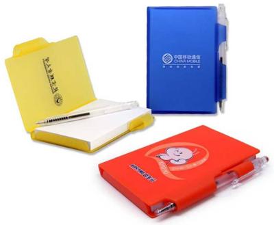 China colorful memo pad with pen for sale