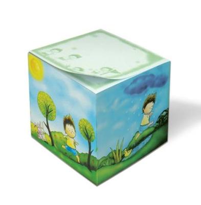 China Memo cube memo block with full logo each side for sale