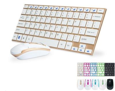 China multi color Super slim wireless keyboard & mouse combo for sale