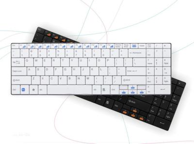 China super slim 3.0 bluetooth keyboard with stainless steel back for sale