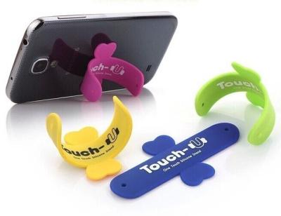 China U shaped silicon phone stand, silicon phone holder for sale