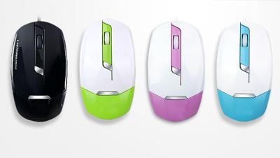 China colorful DIP transform 2.4G cordless mouse with light for sale