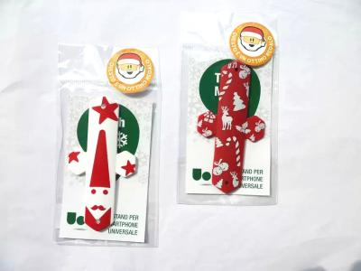 China Touch U silicon phone holder with logo for Christmas gift for sale