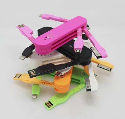 China USB Cable 3 in1 with Swiss Army Knife shape for sale