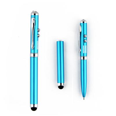 China 4 in 1 pen with touch screen, red laser, led light, pen for sale