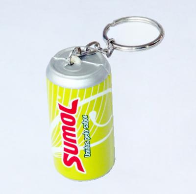 China beverage can shaped stress ball with keychain for sale