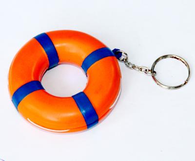 China PU swim ring keychain promotion gift for sale